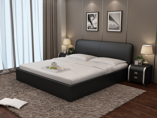 Designer Bett Polsterbett Luxusbett duebelt Bett Ehebett Better 140/160/180 LB8836