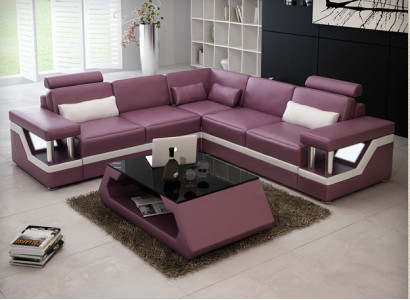 XXL Liederdivan mat USB Garnitur Wunnlandschaft Eckcouch Lieder Ecksofa HAMBURG II