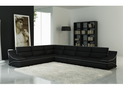 Ledercouch Couch Wunnlandschaft Ecksitzgrupp Ecksofa Garnitur Design Modern
