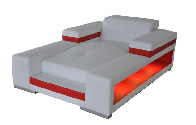 Modern Lieder Komfort Liegen Liegestull Relaxlounge Chaiselongue Léif mat USB