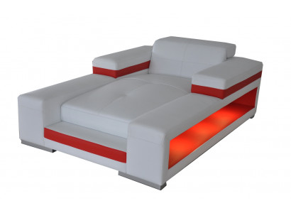Modern Lieder Komfort Liegen Liegestull Relaxlounge Chaiselongue Léif mat USB