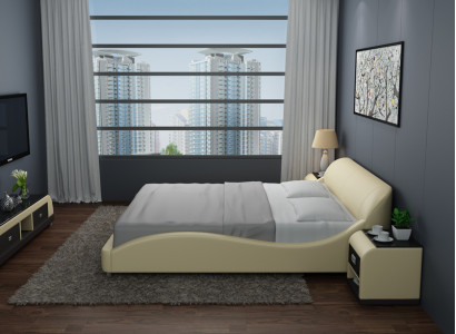 Design Liederbett Luxus Gepolstert Better Duebel Modern Bestiet 140/160/180 cm