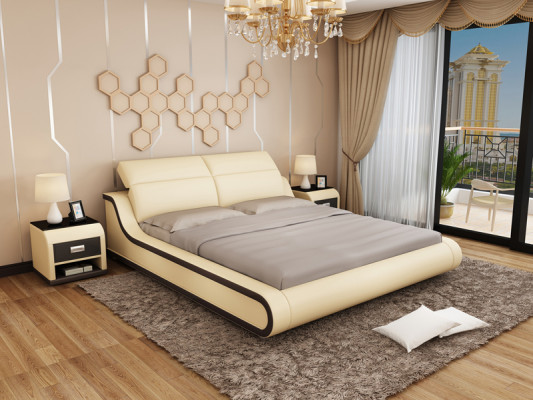 Designer Bett Gepolstert Luxusbett Duebelbett Ehebett Better 140/160/180 cm