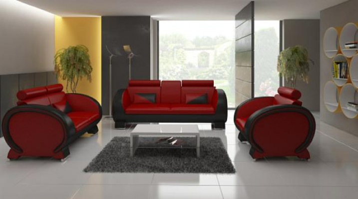 Liederkanapé Sofa + USB Sofa 3 Sëtzer Relaxcouch mat Barfunktioun Designer Garnitur