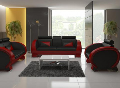 Ledersofa + USB Sofa mat Barfunktioun Designer Garnitur Sofa 3 Sëtzer Relaxcouch
