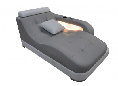 Designer Lieder Chaiselongen + USB Ottoman Sofa Echt Lieder Relax Chaise