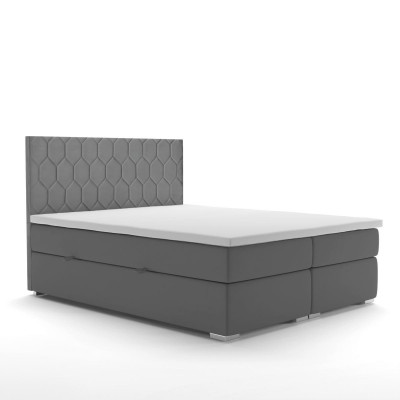 Boxspringbett Hotel Duebel 180x200cm Luxusbétt Polsterfunktioun Këschtegro.