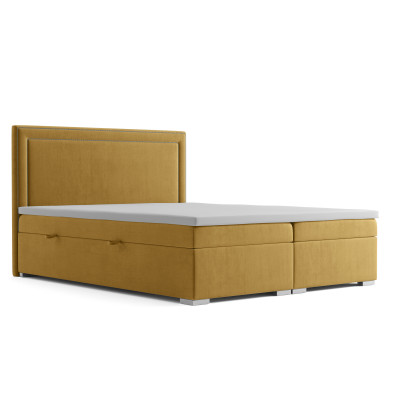Boxspring Design-Bett Hotel Duebel Better Luxus Polsterbettkasten Funktioun Giel