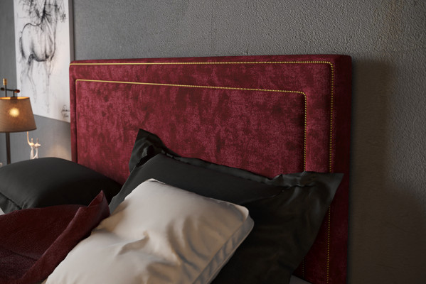 Boxspring Design-Bett Hotel Duebel Better Luxus Polsterbettkasten Funktioun Giel