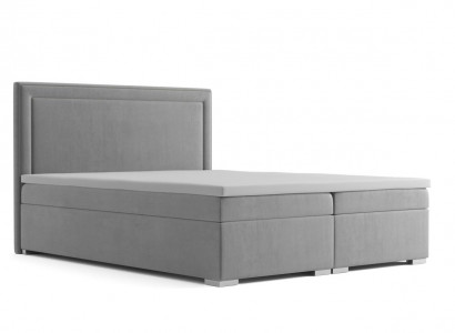 Boxspring Design Bett Hotel Duebel Better Luxus Polster Këscht Funktioun Samett Nei