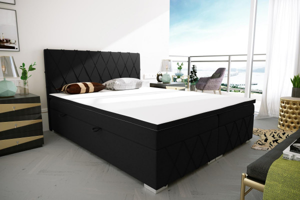 Boxspring Bett Hotel Duebel Luxus Better Polster Bettkaas Funktioun 180x200cm
