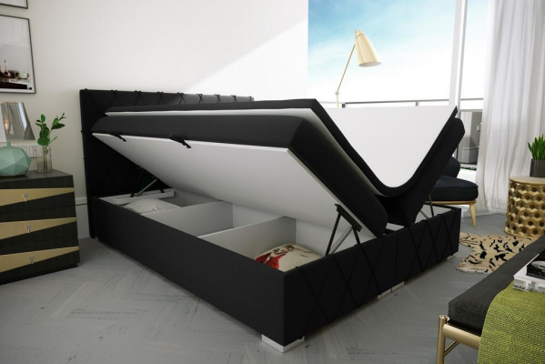 Boxspring Bett Hotel Duebel Luxus Better Polster Bettkaas Funktioun 180x200cm