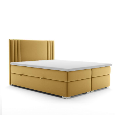 Boxspring-Bett Duebel Komplett Set Matratzentopper Better Funktiounskëscht Hotel