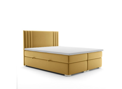 Boxspring-Bett Duebel Komplett Set Matratzentopper Better Funktiounskëscht Hotel