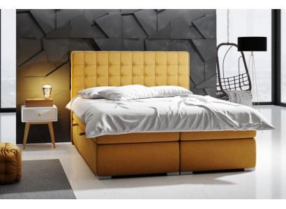 Boxspringbett Hotel Duebel 160x200 cm Luxus Better Polster Bettkëschtefunktioun