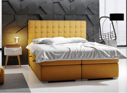 Boxspringbett Hotel Duebel 160x200 cm Luxus Better Polster Bettkëschtefunktioun