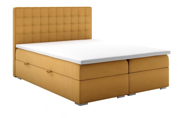Boxspringbett Hotel Duebel 160x200 cm Luxus Better Polster Bettkëschtefunktioun
