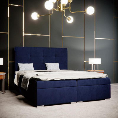 Blo Boxspringbett Hotel Duebel Luxus Better Polster Bettkëscht Funktioun Nei