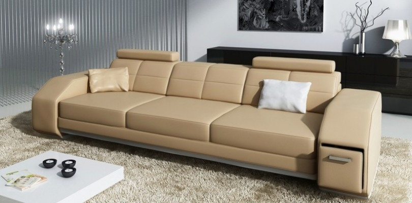 Ledercouch Sofagarnitur 3+2+1 Lieder Couch Polstersëtz Designer Garnitur JarksonS