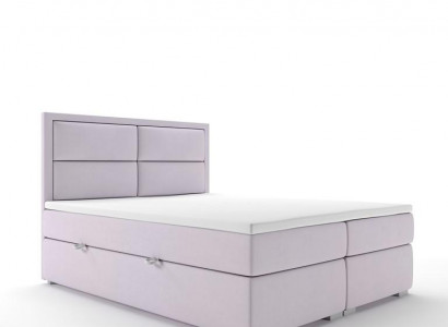Boxspring Bett Hotel Duebel Komplett Set Topper Matratz Better Funktioun Këscht