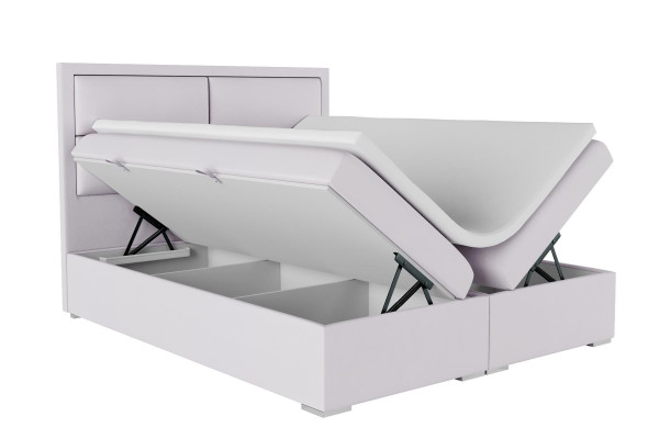 Boxspring Bett Hotel Duebel Komplett Set Topper Matratz Better Funktioun Këscht