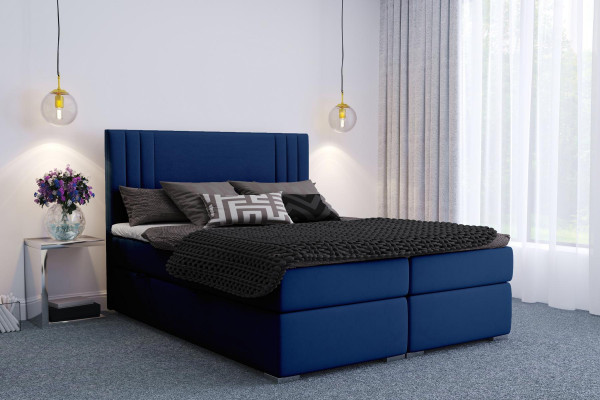 Modern Boxspring Better Hotel Duebel Luxus Bett Polster Këscht Funktioun Stoff