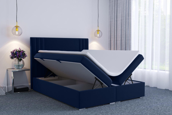 Modern Boxspring Better Hotel Duebel Luxus Bett Polster Këscht Funktioun Stoff