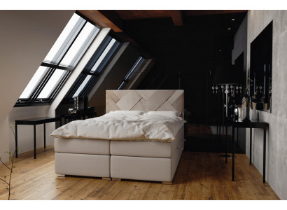 Boxspring Bett Hotel Duebel Luxus Better Polster Bettkëscht Funktion 140x200cm