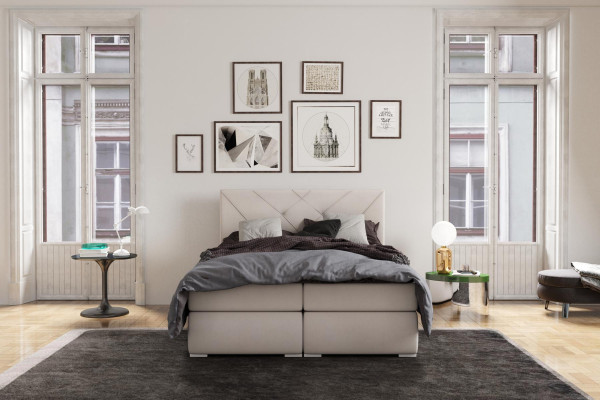 Modern Boxspring Better Hotel Duebel Luxus Bett Polster Këscht Funktioun Lieder