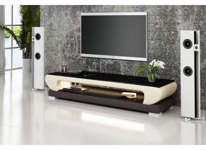 RTV TV Säitestéck Lieder Glas Dësch Fernsee Schaf Dësch Designer 403