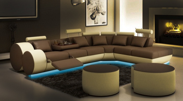 Eckcouch Sofa Couch Polstersëtzt Landschaft Lieder Eckmiwwelen Garnitur Sofas Madrid