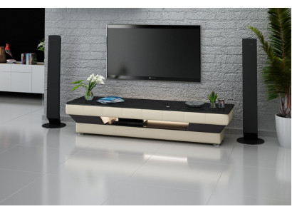 RTV TV Kant Konscht Lieder Dekor Glas Dësch Fernsee Schaf Dësch Designer