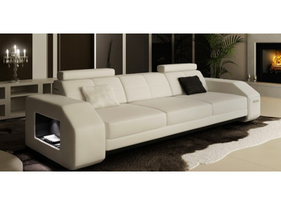 Ledercouch Sofagarnitur 3+2+1 Lieder Coush Polster Sëtz Designer Garnitur JarksonW