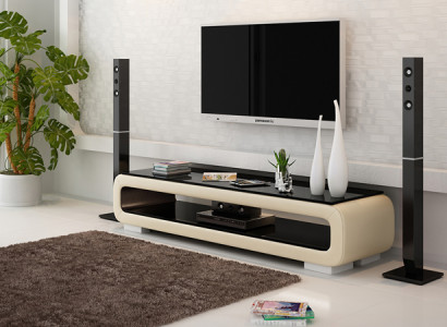 RTV TV Sideboard Dekor Lieder Glas Dësch Fernseh Dësch Schaf Designer