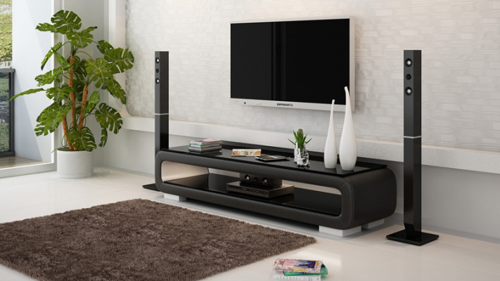 RTV TV Sideboard Dekor Lieder Glas Dësch Fernseh Dësch Schaf Designer