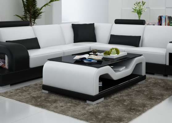 Couchtisch Dësch Couchtischen Glastësch Designer Bäistelltësch CT9004