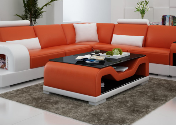 Couchtisch Dësch Couchtischen Glastësch Designer Bäistelltësch CT9004
