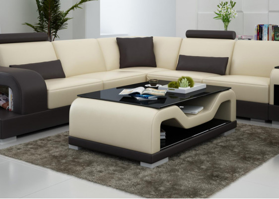 Couchtisch Dësch Couchtischen Glastësch Designer Bäistelltësch CT9004