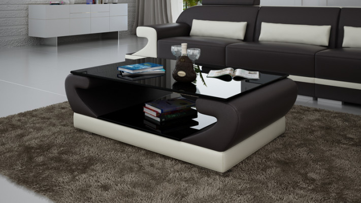 Couchtisch Säitendësch CT9006 Dësch Couchtisch Glastësch Designer