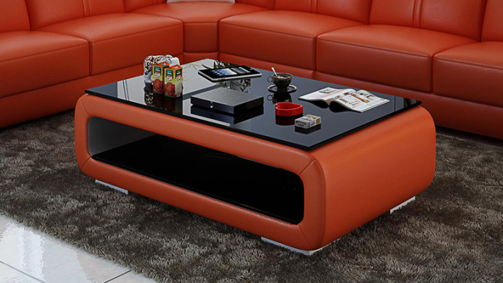 Couchtisch Dësch Couchtischen Glastësch Designer Bäistelltësch CT9010