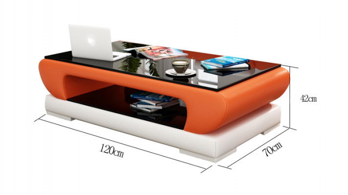 Canapé Dësch Dëscher Canapés Dësch Glastësch Designer Säitentësch CT9002
