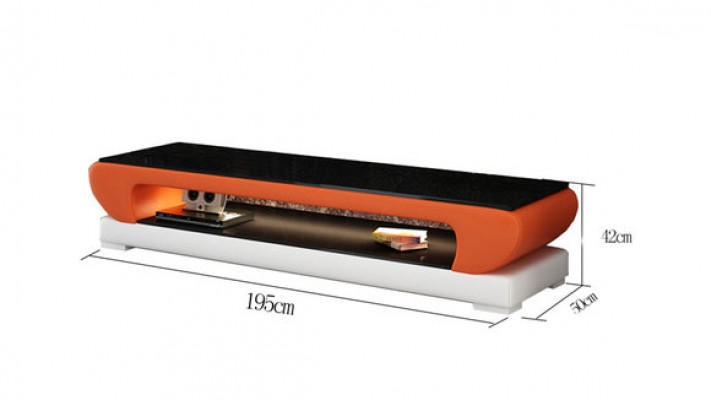 RTV TV Säitendësch LiederDësch Designer Glas Dësch Fernseh Schaf Nei Modern