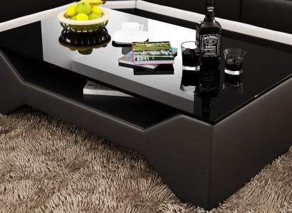 Canapé-Table Dësch Canapé-Zimmer Glasdësch Dëscher Designer Niewendësch Nei SR4406