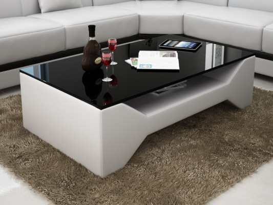 Canapé-Table Dësch Canapé-Zimmer Glasdësch Dëscher Designer Niewendësch Nei SR4406