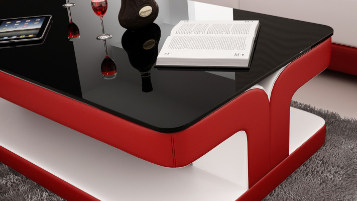 Couchtisch Dësch Couchtischen Glastësch Dëscher Designer Niewendësch Neie SR4408