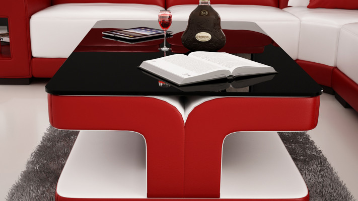 Couchtisch Dësch Couchtischen Glastësch Dëscher Designer Niewendësch Neie SR4408