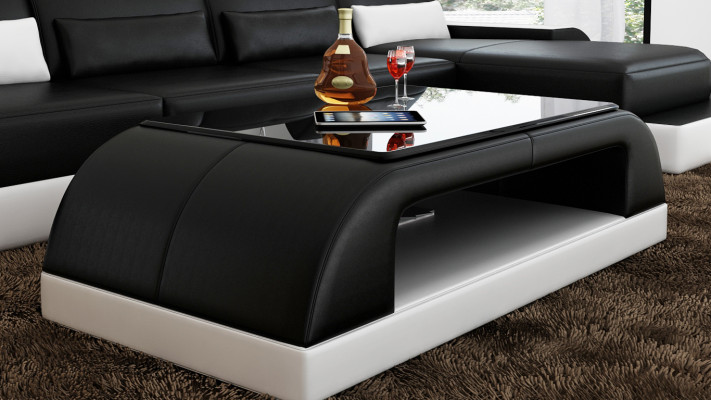 Couchtisch Dësch Couchtischen Glastësch Dëscher Designer Bäistelltësch Nei SR4409