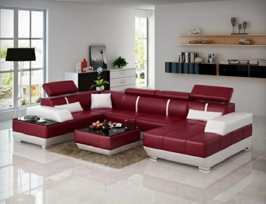 Ledertische Couchtische Dëscher Designer Glastësch Couchtësch MANS