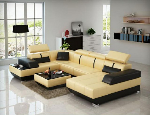 Ledertische Couchtische Dëscher Designer Glastësch Couchtësch MANS