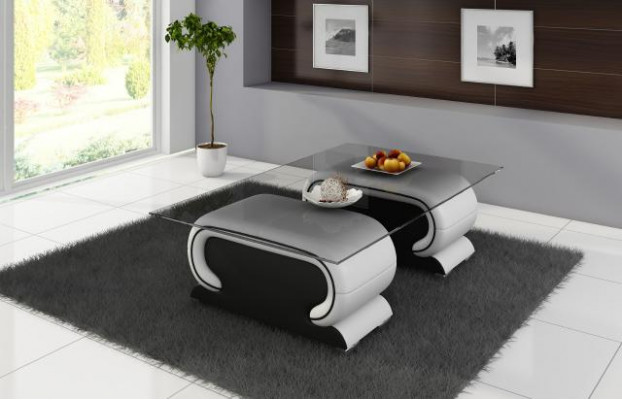 Designer Gliesdësch Dësch Polster Lieder Dësch Canapé Sofa Léierdëscher